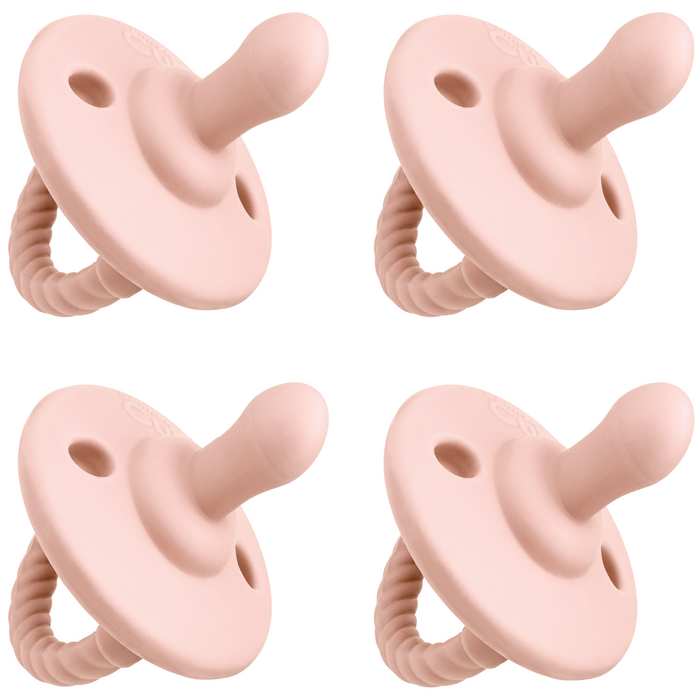 Comfy Cubs Pacifiers, 4 Pack - Pink Blush