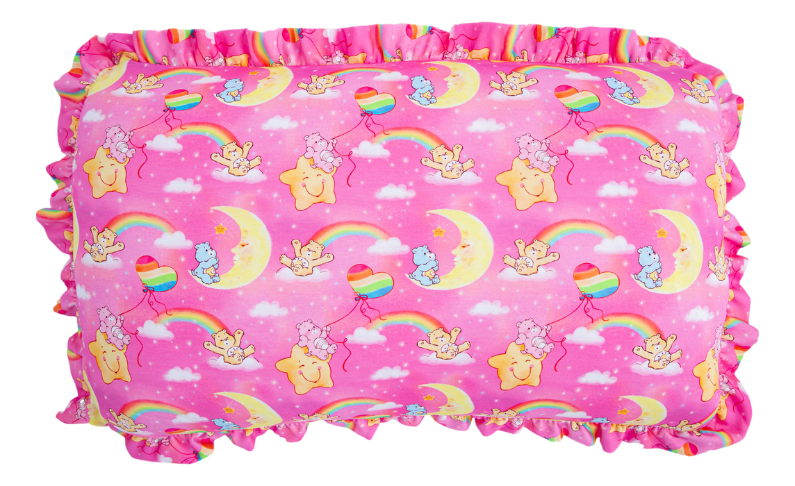 Birdie Bean Care Bears Baby™ pink stars ruffle zipper pillowcase set