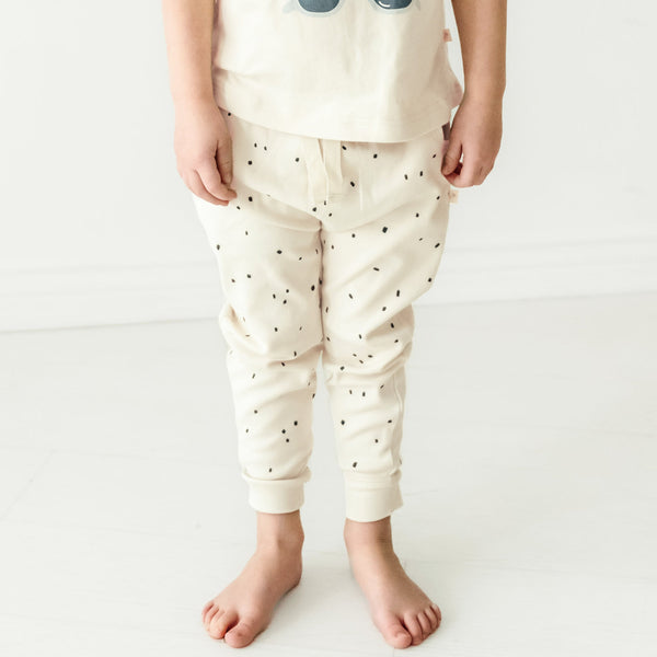 Makemake Organics Organic Baby Toddler Harem Pants - Pixie Dots