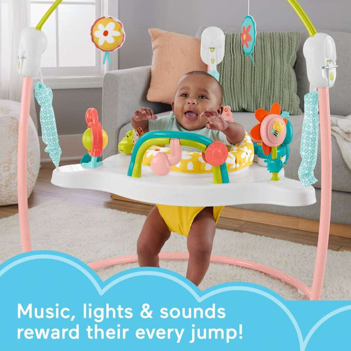 Fisher-Price Baby Bouncer Blooming Fun Jumperoo Activity Center