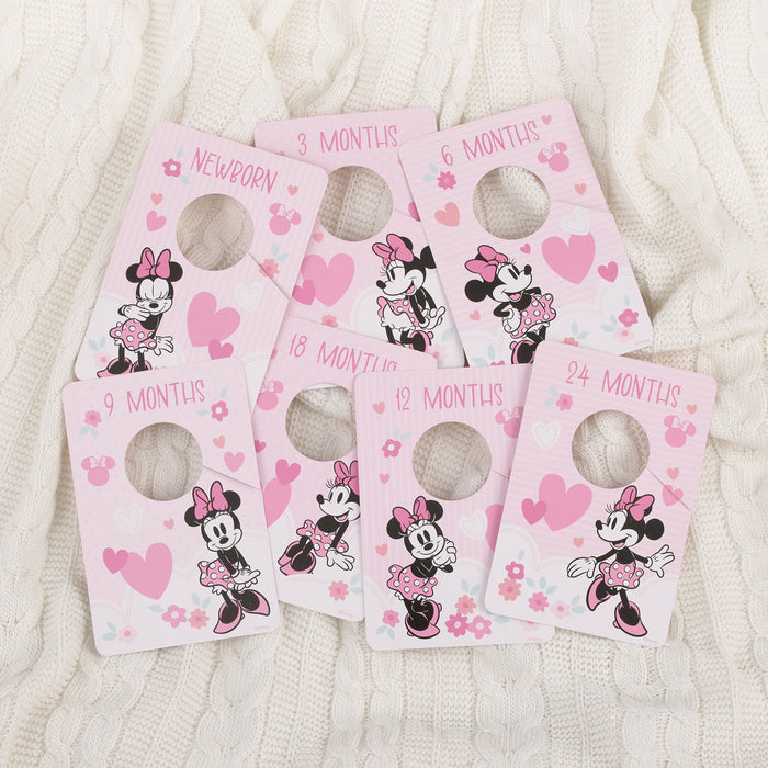 Disney Minnie Mouse Nursery Baby Closet Dividers - Set of 7 Newborn to 24 Months