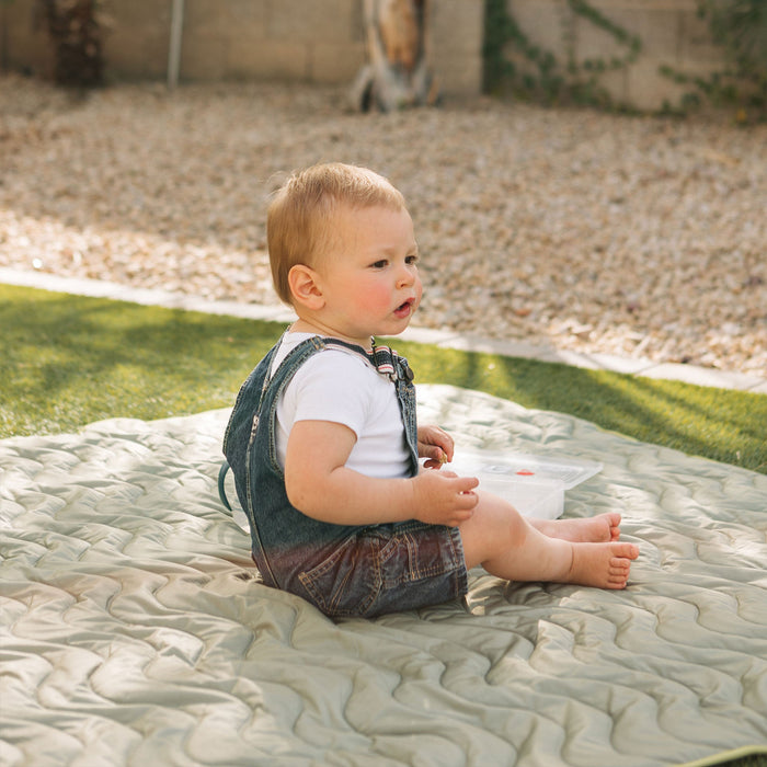 Kinder Cloth Diaper Co. Basics Adventure Play Mat — Machine Washable Reversible Indoor/Outdoor Quilted Water Resistant Blanket