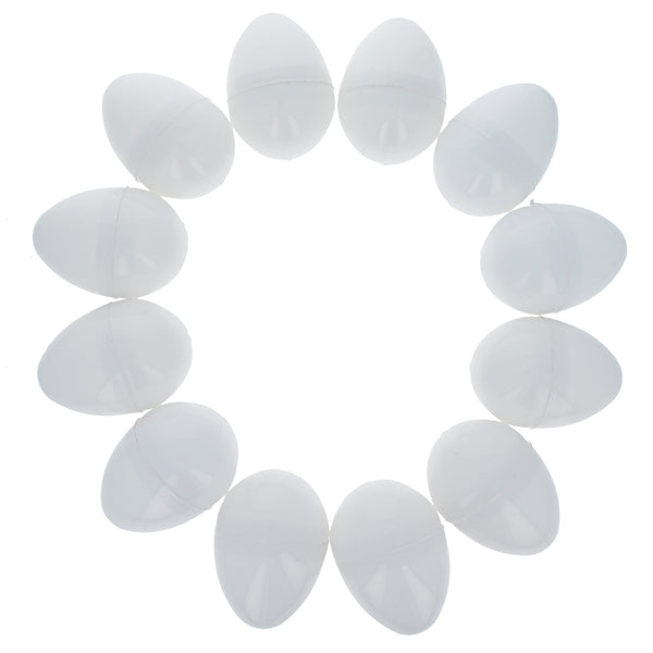 BestPysanky 12 White Plastic Easter Eggs