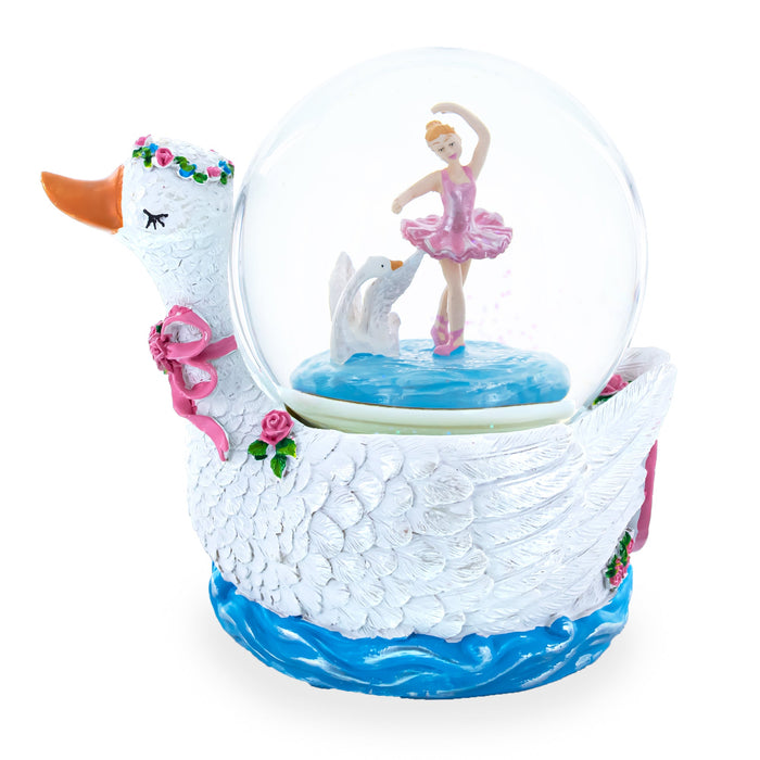 BestPysanky Graceful Swan Lake Ballet Musical Water Snow Globe