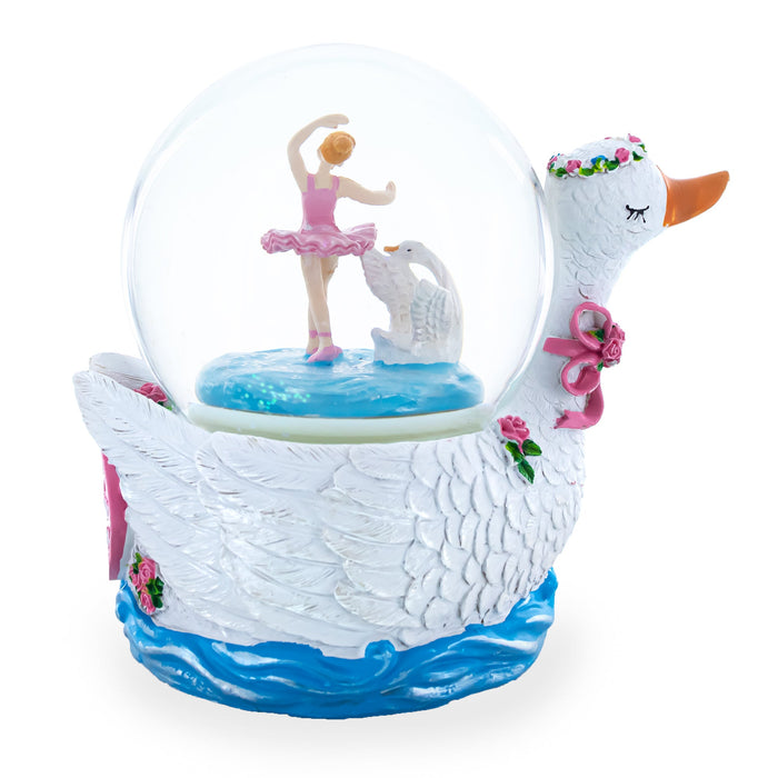 BestPysanky Graceful Swan Lake Ballet Musical Water Snow Globe