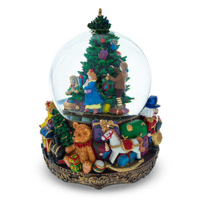 BestPysanky Children Decorating Tree LED Musical Water Snow Globe