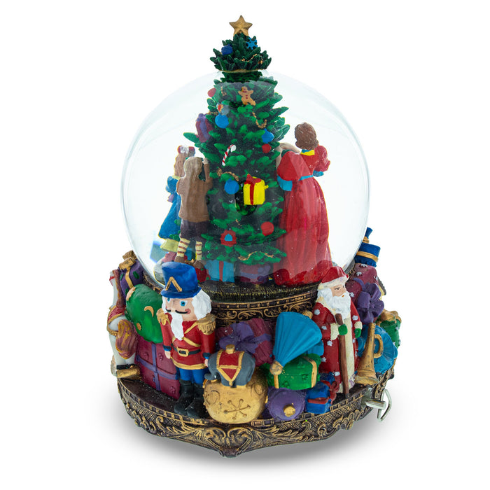 BestPysanky Children Decorating Tree LED Musical Water Snow Globe