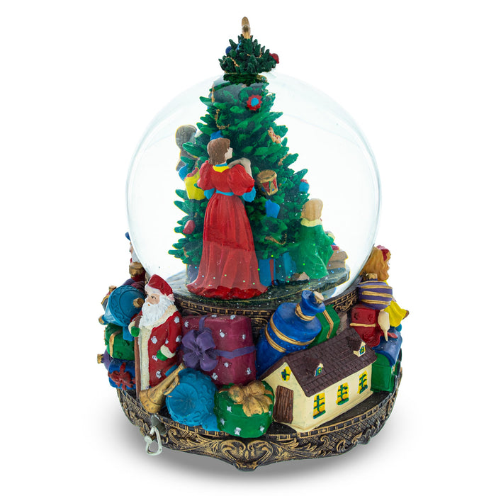 BestPysanky Children Decorating Tree LED Musical Water Snow Globe