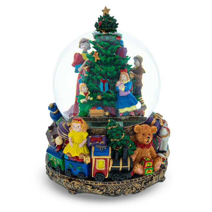 BestPysanky Children Decorating Tree LED Musical Water Snow Globe