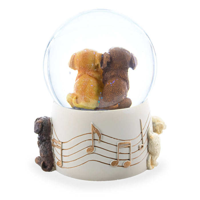 BestPysanky Dogs Party Musical Water Snow Globe