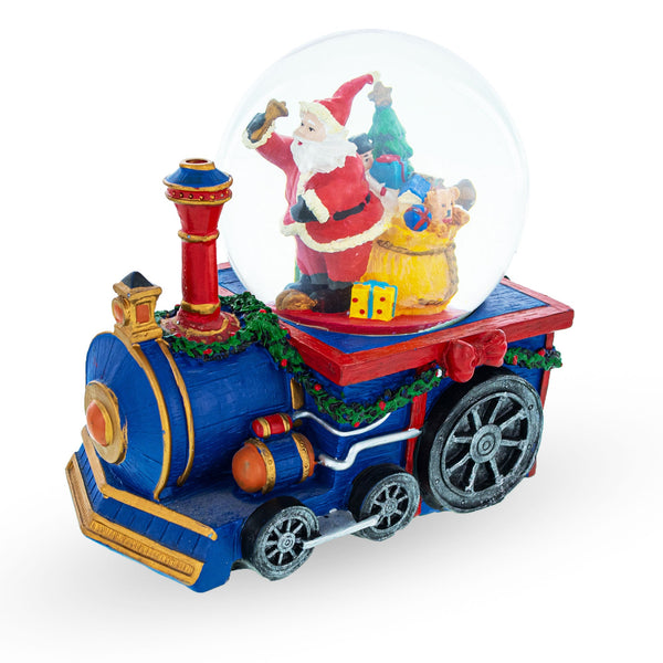 BestPysanky Santa's Train of Gifts Musical Water Snow Globe