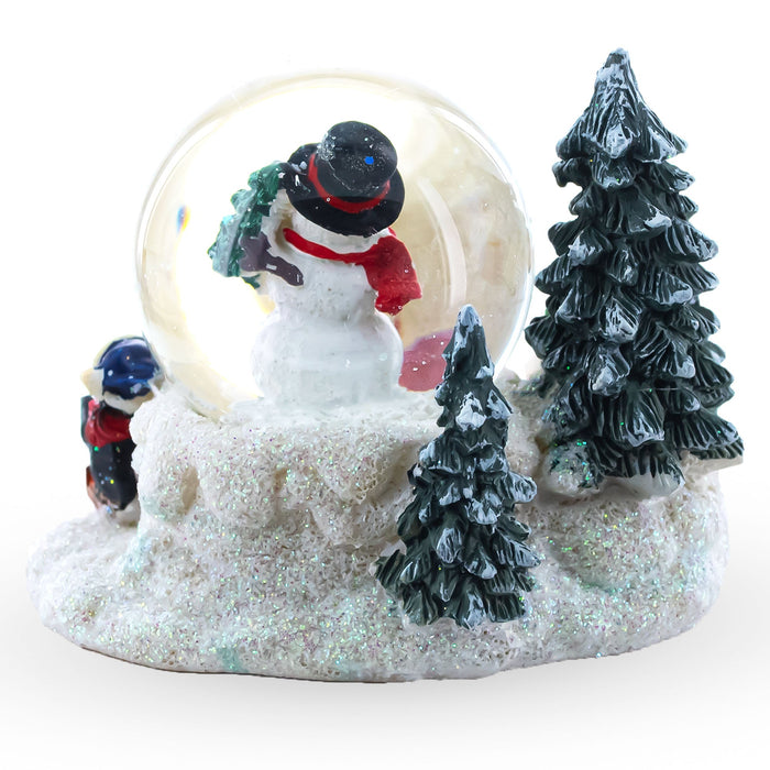 BestPysanky Snowman, Polar Bear and Penguins Mini Water Snow Globe