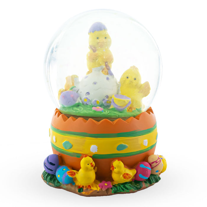 BestPysanky Easter Egg Delight: Mini Water Snow Globe with Chicks Decorating