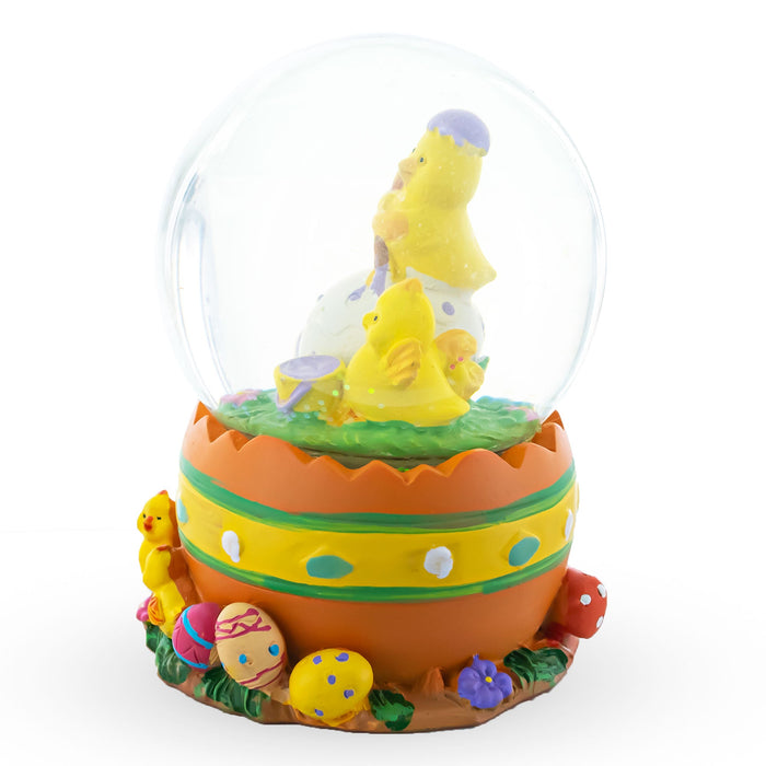 BestPysanky Easter Egg Delight: Mini Water Snow Globe with Chicks Decorating