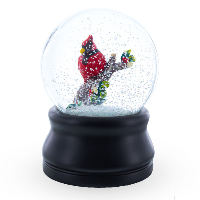 BestPysanky Red Cardinal on a Branch Musical Water Snow Globe