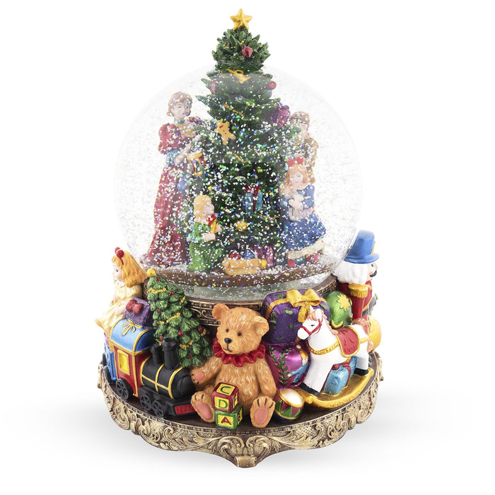 BestPysanky Children Decorating Tree LED Musical Water Snow Globe