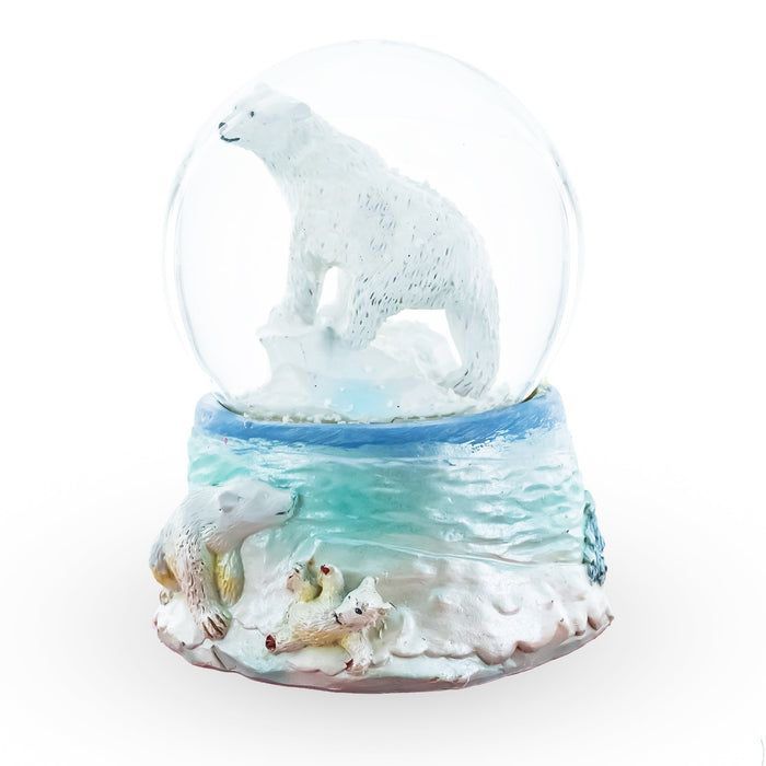 BestPysanky Polar Bears in Serenity Mini Water Snow Globe