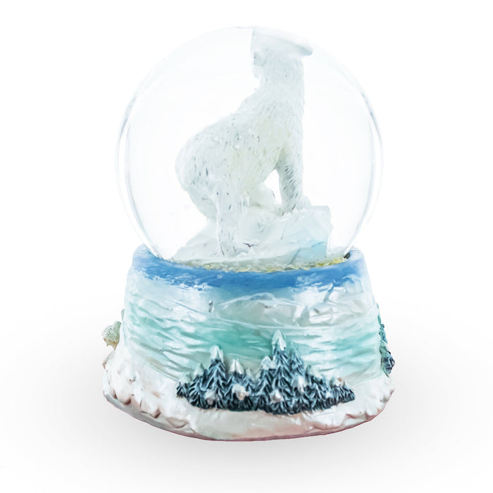 BestPysanky Polar Bears in Serenity Mini Water Snow Globe