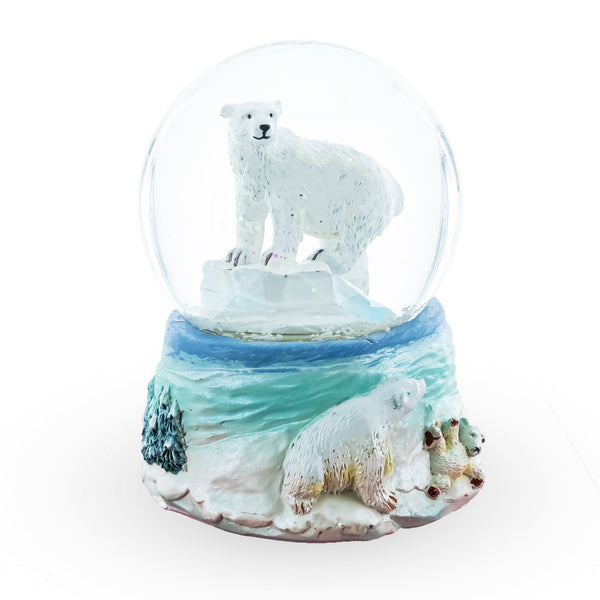 BestPysanky Polar Bears in Serenity Mini Water Snow Globe