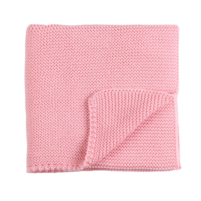 Bebe Sweeny PETIT SWEENY | Pink Knitted Wool Blend Blanket (90cm)  | Made in France