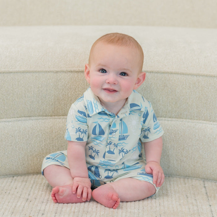 Sweet Bamboo Polo Romper