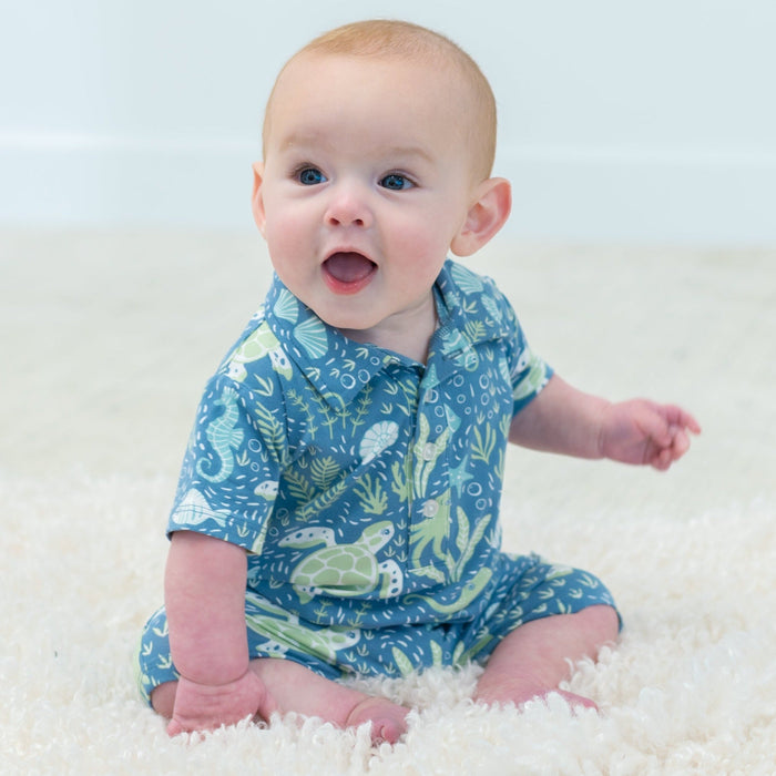 Sweet Bamboo Polo Romper