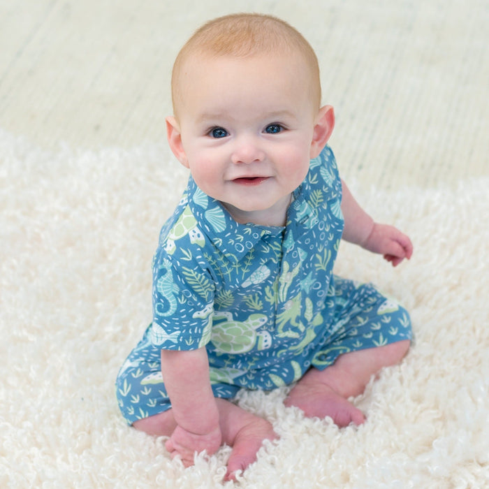 Sweet Bamboo Polo Romper