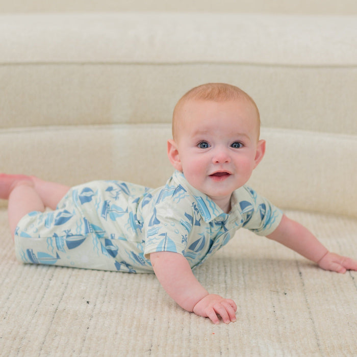 Sweet Bamboo Polo Romper