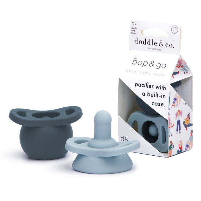 Doddle & Co® Pop & Go Pacifiers - Blush/Smash Cake