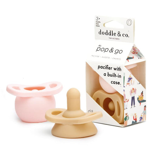 Doddle & Co® Pop & Go Pacifiers - Blush/Smash Cake