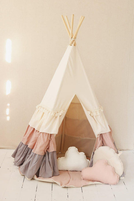 Moi Mili “Powder Frills” Teepee Tent with Frills