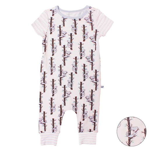 Free Birdees Powder Pink Koalas Romper (0-3T)