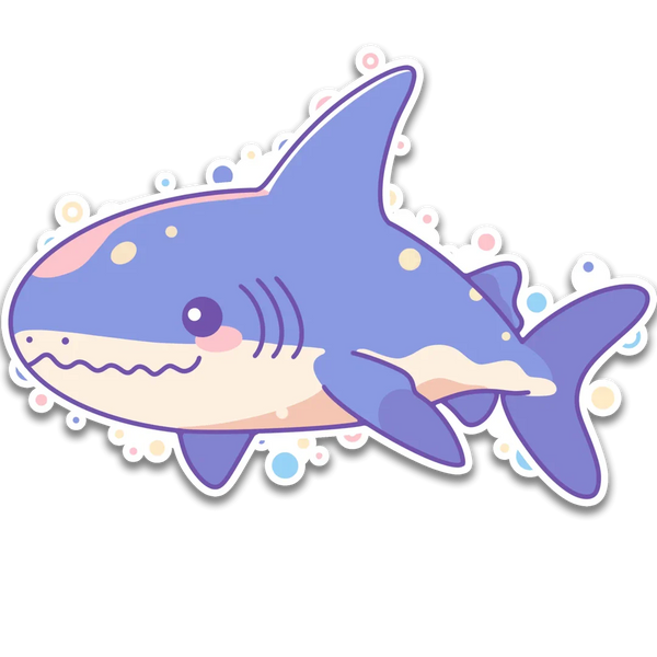 Stick With Finn Shark Sticker