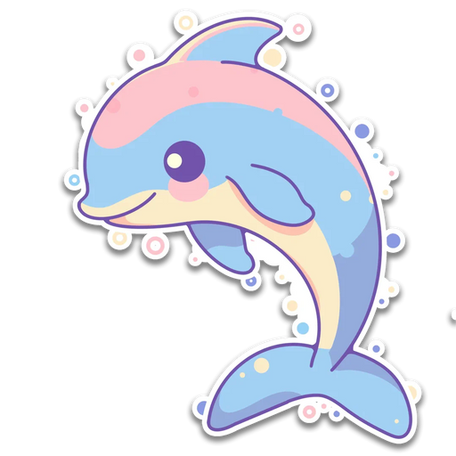 Stick With Finn Dolphin Sticker