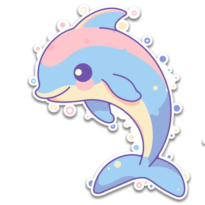 Stick With Finn Dolphin Sticker