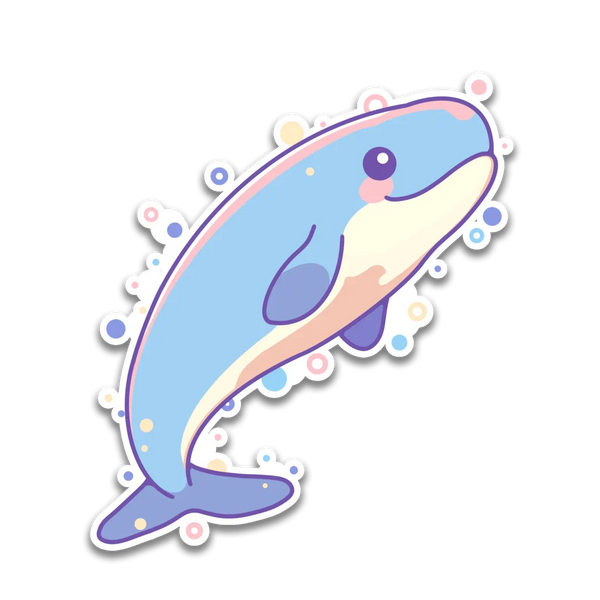 Stick With Finn Whale Sticker