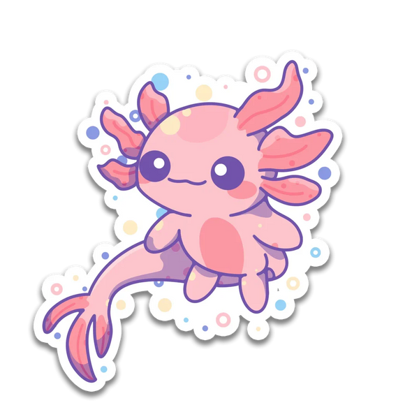 Stick With Finn Axolotl Sticker