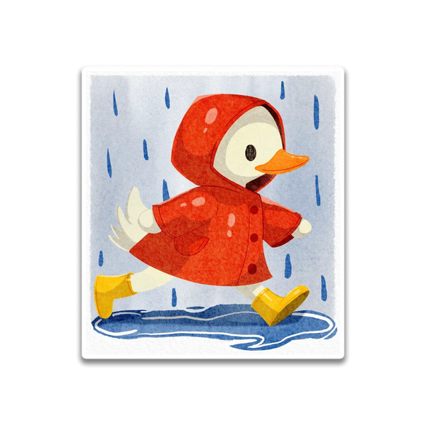 Stick With Finn Rainy Day Duck Sticker