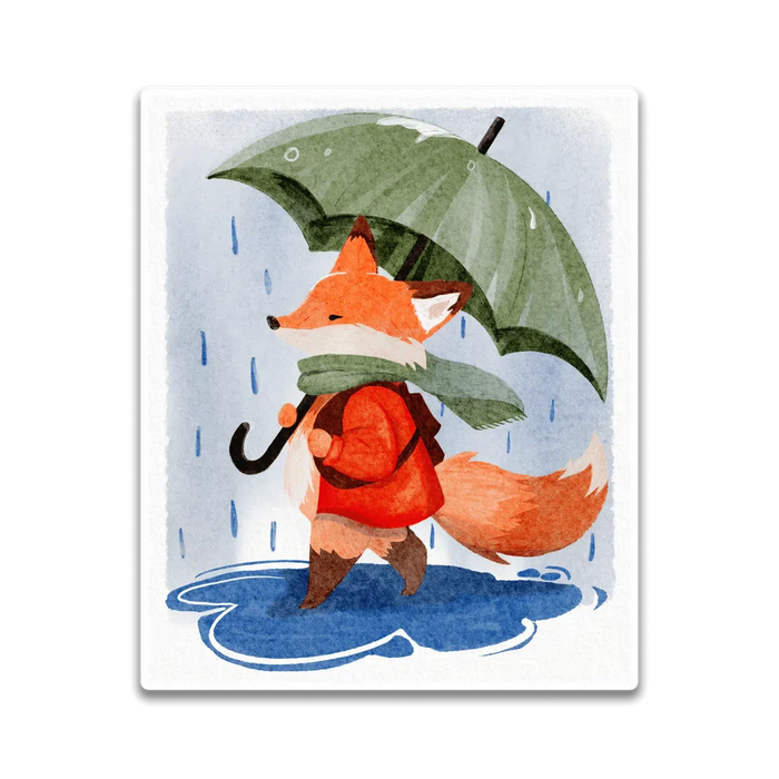 Stick With Finn Rainy Day Fox Sticker