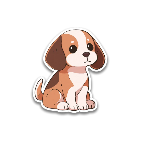 Stick With Finn Beagle Sticker