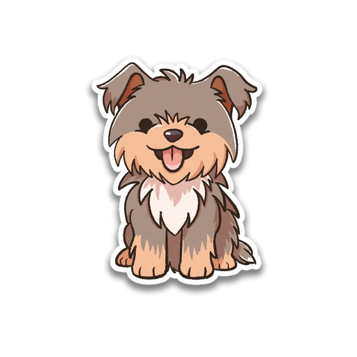 Stick With Finn Yorkie Sticker