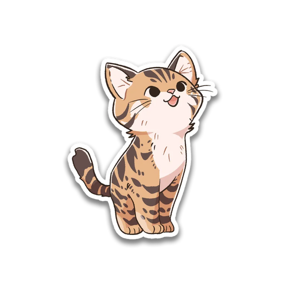 Stick With Finn Tiger Kitty Sticker