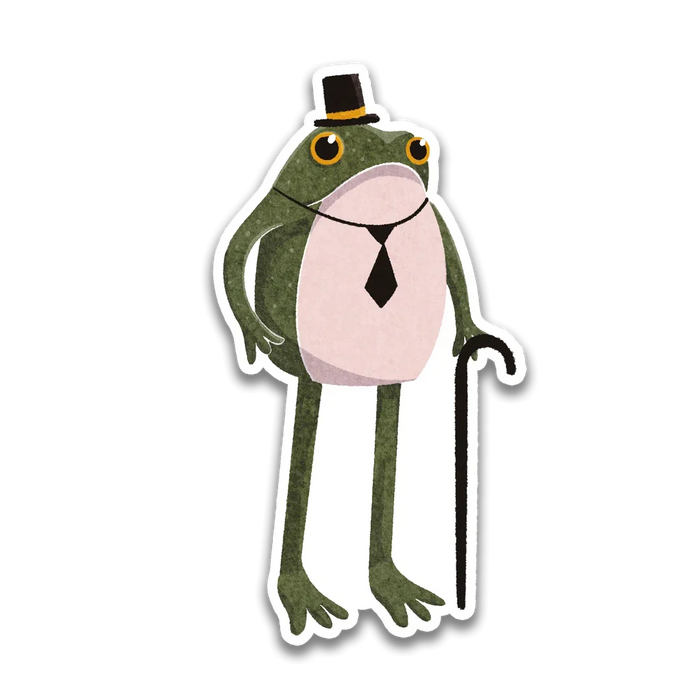 Stick With Finn Fancy Frogson Frog Sticker