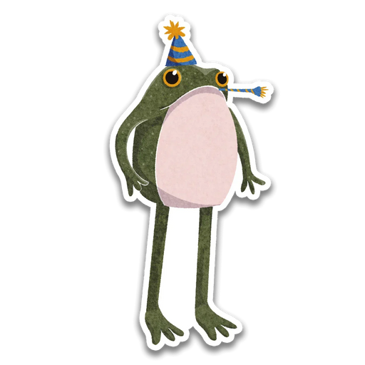 Stick With Finn Party Frogson Frog Sticker