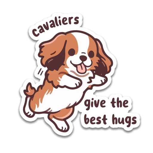 Stick With Finn "Cavaliers Give the Best Hugs" Sticker