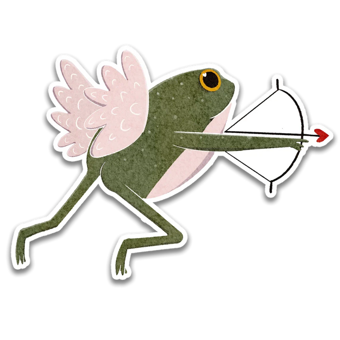 Stick With Finn Cupid Frog Sticker