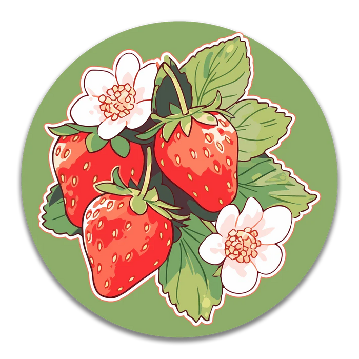 Stick With Finn Strawberry Bunch Sticker