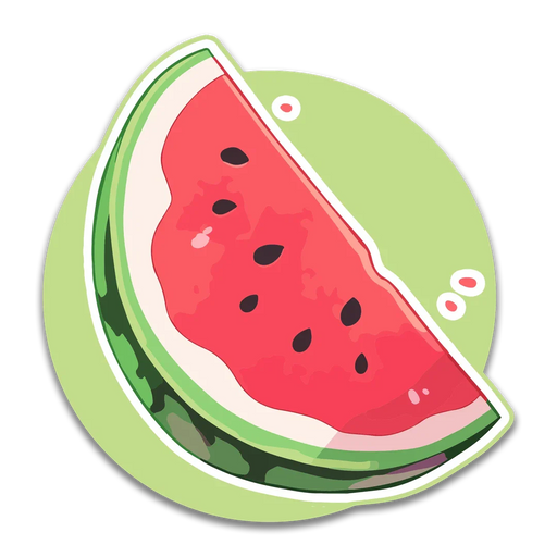 Stick With Finn Watermelon Slice Sticker