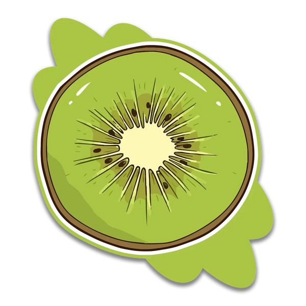 Stick With Finn Kiwi Slice Sticker