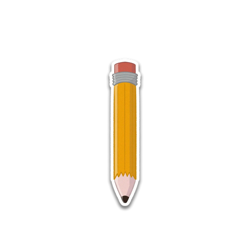 Stick With Finn Pencil Sticker